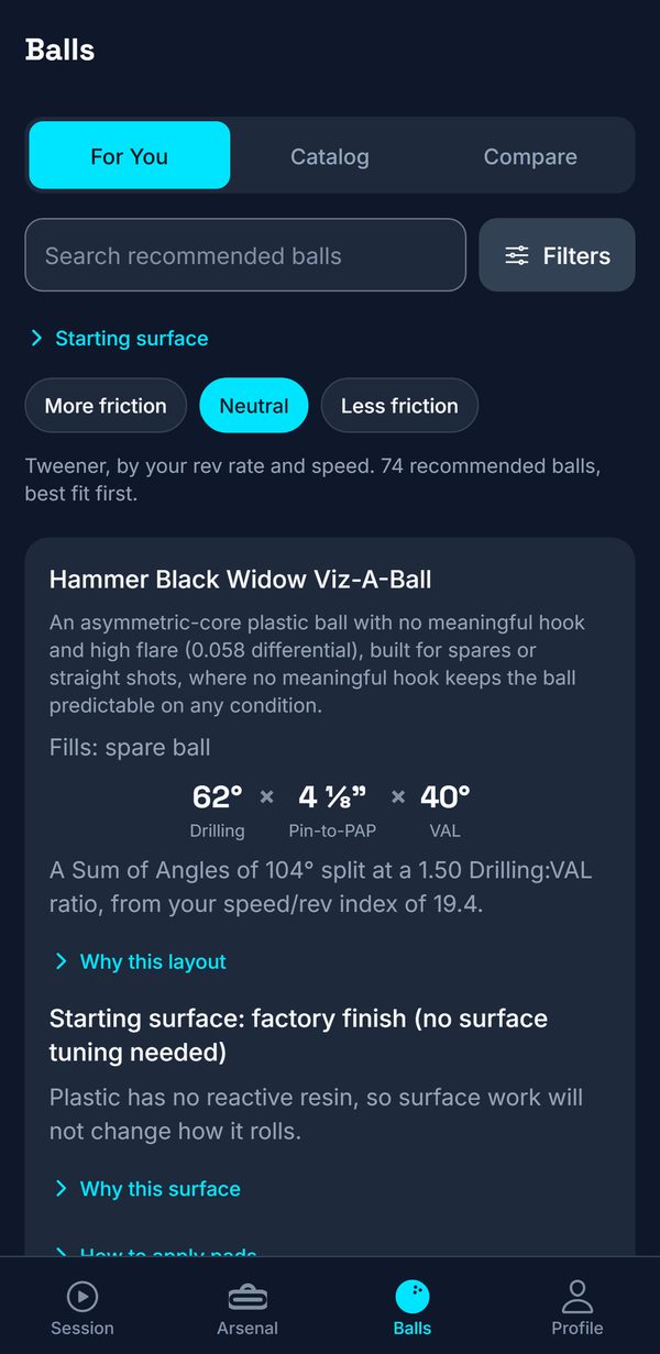 Ball catalog filtered by brand